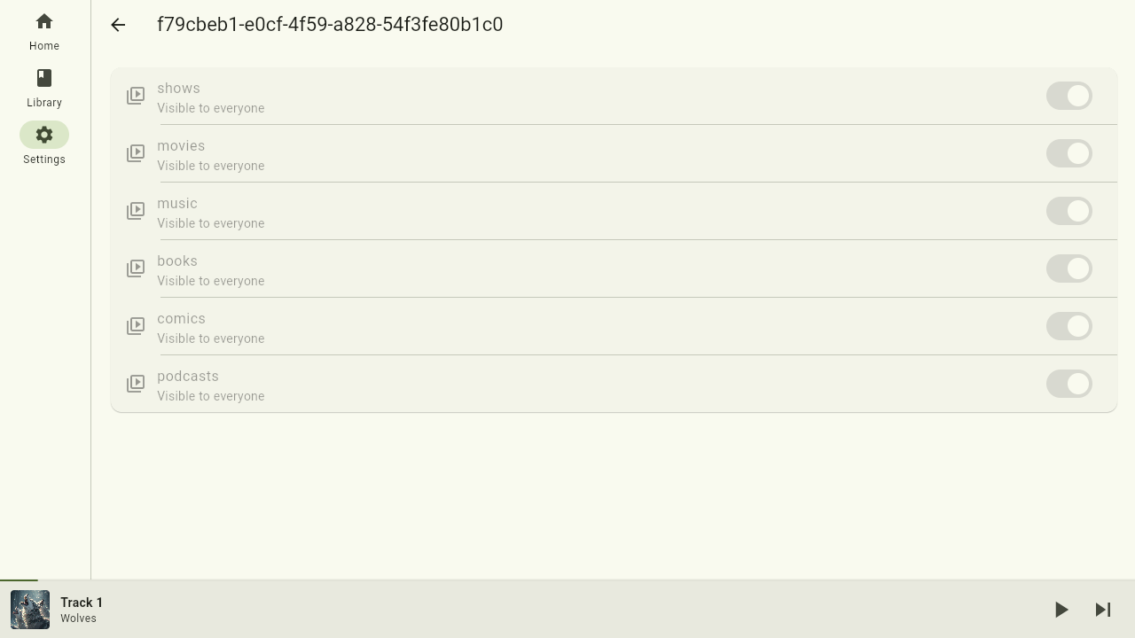 Per-user library access