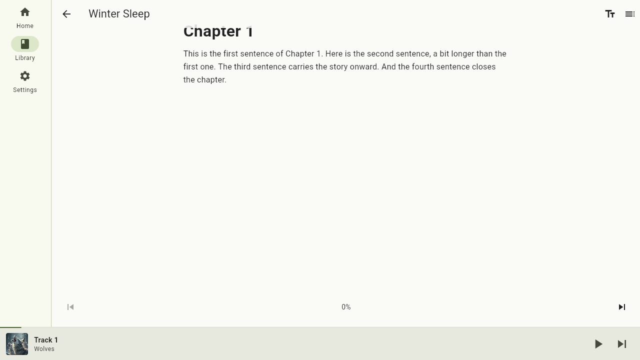The epub reader