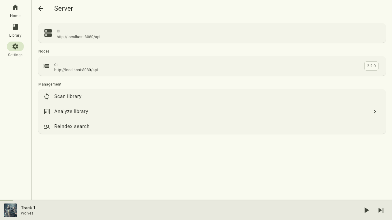 The server maintenance actions